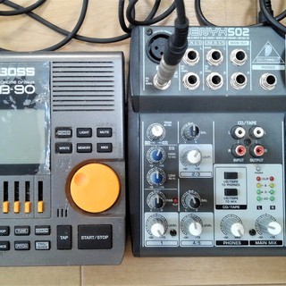 BOSS メトロノーム DB-90とBEHRINGER/XENYX502ミキサー