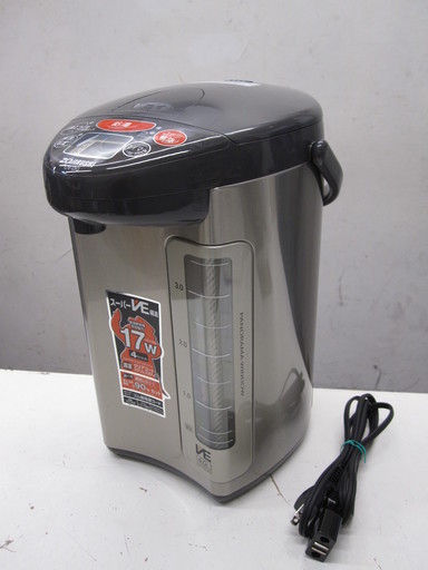 新生活！保証付！8640円 2017年製 象印 電気ポット 電気まほうびん 4L CV-DG40