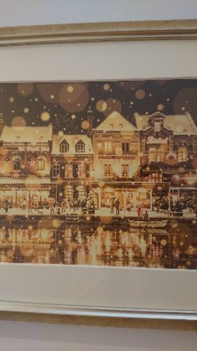 笹倉鉄平 サン・ルーに降る雪 絵画