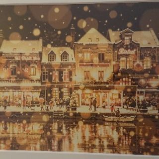 笹倉鉄平 サン・ルーに降る雪 絵画 笹倉鉄平 サン・ルーに降る雪 絵画