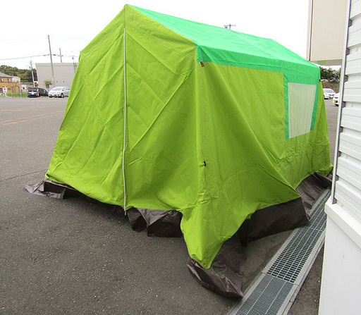 メーカー不詳 ファミリーキャンプテント 2010 Power Tent 6人用 グリーン キャンプ アウトドア