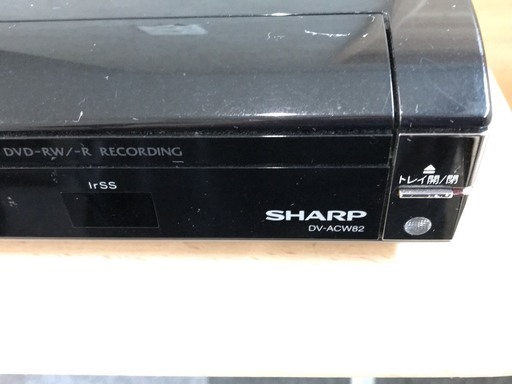 シャープ　DVDレコーダー　250GB　HDD　動作問題なし！