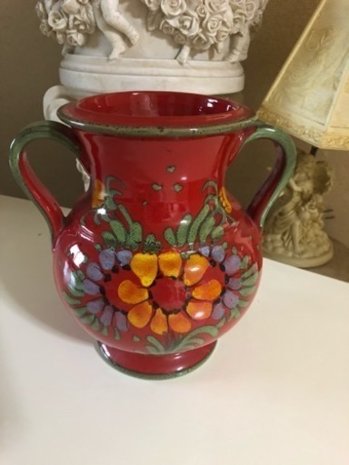 イタリア製花瓶  輸入 美品