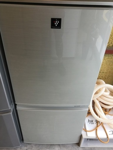 【送料無料・設置無料サービス有り】冷蔵庫 SHARP SJ-PD14X-N 中古