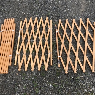 子供用木製フェンス（3個　金具付き）