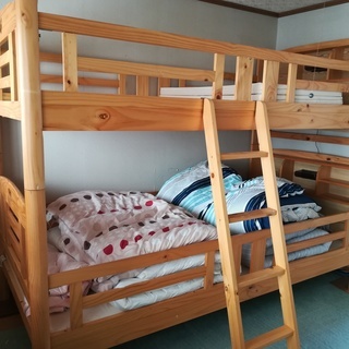 中古　二段　ベッド　マット　毛布　布団　寝具セット