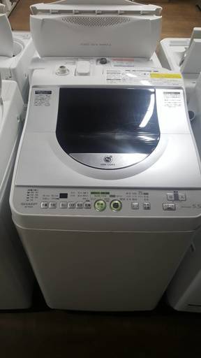 【乾燥機能付き】　SHARP シャープ 5.5kg/3.0kg 全自動洗濯乾燥機 ES-T550G-W ■