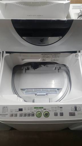 【乾燥機能付き】　SHARP シャープ 5.5kg/3.0kg 全自動洗濯乾燥機 ES-T550G-W ■