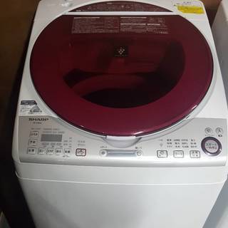 【美品】シャープ SHARP おしゃべり機能 洗濯機 8.0kg...