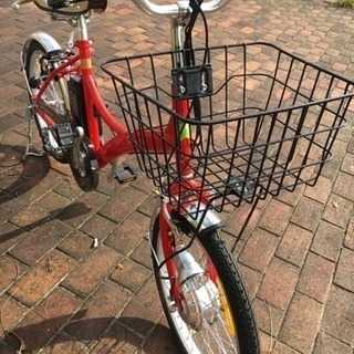 超美品！電動自転車 アシスト ピルエットs 赤 本体 20インチ ミニベロ