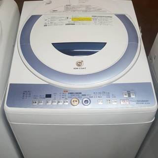 【乾燥機能付き】シャープ（ SHARP）7.0kg 洗濯乾燥機穴...