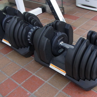 可変式 ダンベル 5～40kg ×2個セット インクライン ベンチ付