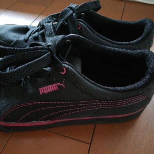 プーマ Puma スニーカー 靴 黒 ピンク 24 5 レディース はなこ 一宮の靴 スニーカー の中古あげます 譲ります ジモティーで不用品の処分