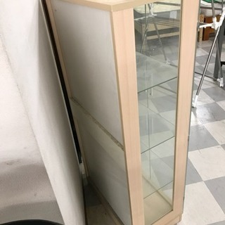 セール中❗️3面ガラスミラーバック4段ショーケース/ディスプレイ棚 