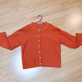 韓国ファッション〜オレンジカーディガン