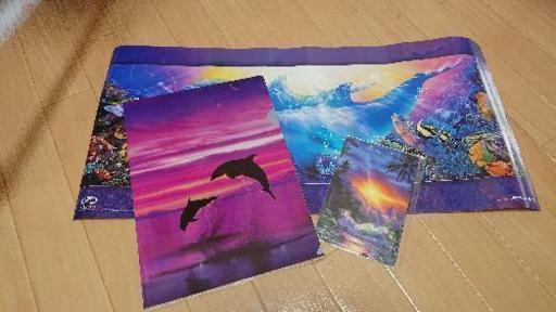 ラッセンのポスター＆クリアファイル＆マウスパッド