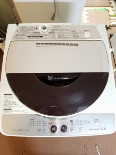 熱い販売 SHARP洗濯機　5.5kg　東京　神奈川　送料2000円 洗濯機