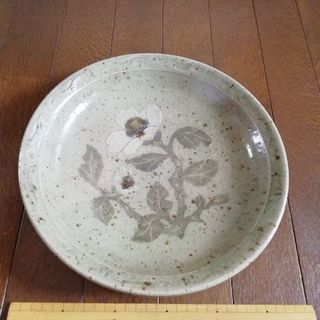 【中古】大皿　28cm　花柄