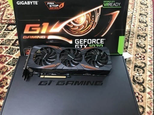 中古 GIGABYTE ビデオカード NVIDIA GeForce GTX 1070搭載 オーバークロック ゲーミングモデル GV-N1070G1 Gaming-8GD