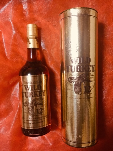 激レア【限定品 未開栓 バーボンウイスキー】WILD TURKEY 12TWELVE YEARS OLD GOLDLabel 飛翔 750mL（Gold BOX付き）古酒