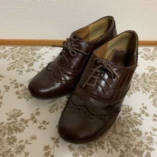 ブラウン革靴 (Lサイズ) レディース