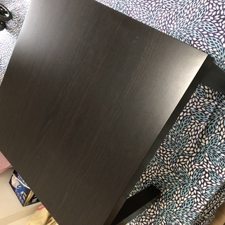 中古　美品　IKEA LACK サイドテーブル ブラック テーブ...