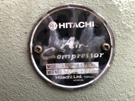 値下げしました】ヒタチ製ベビーコンプレッサー（圧力弁付き） 動作 