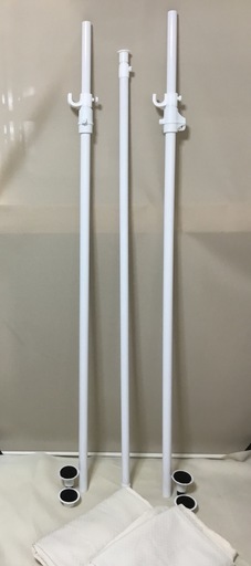 美品 簡単つっぱりカーテンポール 突っ張り棒 間仕切り 優しいベージュ系カーテン付き ウィナーズ 妙興寺のカーテン ブラインドの中古あげます 譲ります ジモティーで不用品の処分