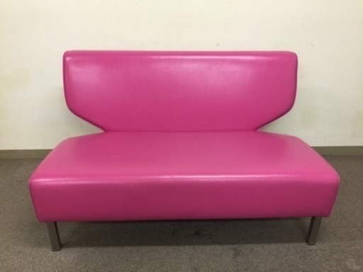 ＊超かわいい！ピンクの2人掛けソファ 完全別注品！＊