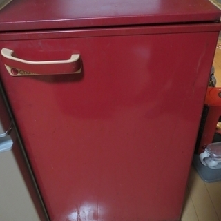 MITSUBISHI　１ドア冷蔵庫　赤　無料