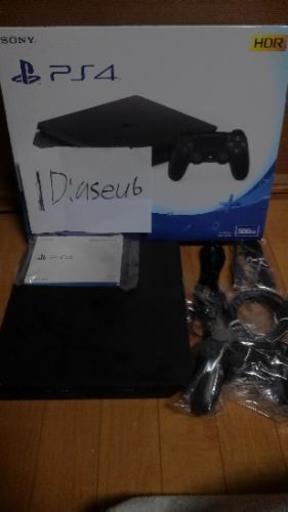 新品未開封のPS4を売ります。「写真撮るため一度だけ開けてます」
