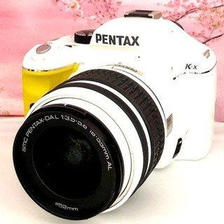 軽量・多機能・簡単操作❤️キュートで元気なイエロー❤️ペンタックス k-x