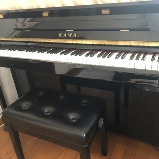 アップライトピアノ K-2ATX-p 美品 ヘッドフォン、イス付き