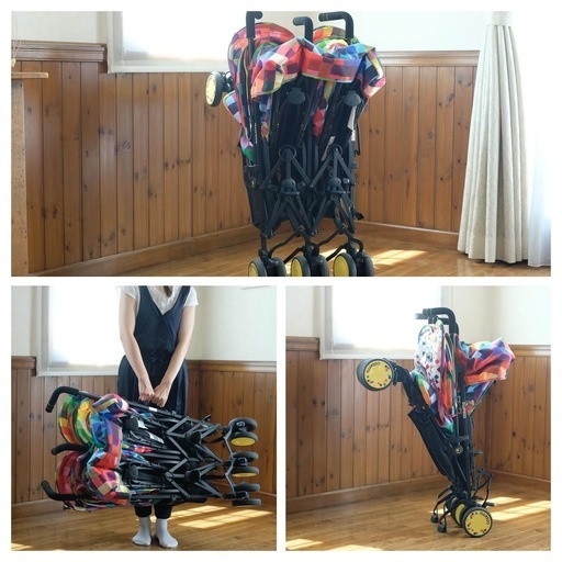 新生児から◎お散歩が楽しいコサット(COSATTO)のベビーカー 双子用 2