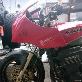 GPZ750R 赤／ガンメタ ニンジャ Ninja 軽二輪250登録（GPZ750R改 ...