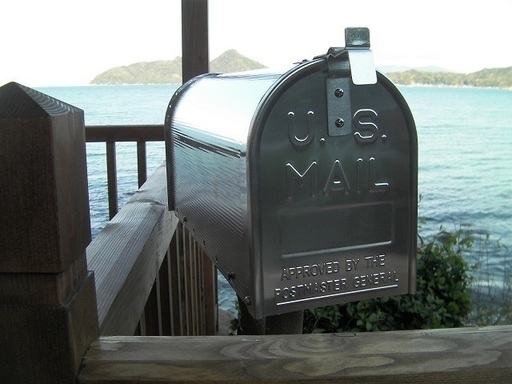 U.S.A★アメリカ製のカッコイイ郵便ポスト・郵便受けメールボックス「US MAIL BOX」アルミ製シルバー色◆新品・未使用◎