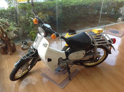 スーパーカブ C50 セルモーター付 走行12800km キャブ 3速  ゴールドリム