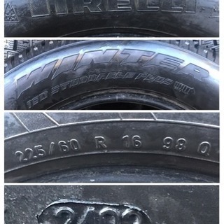良品【超希少】値下げ聞きます！225/60R16 スパイクタイヤ ピレリ 早い 