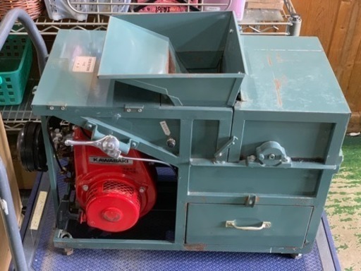KAWASAKI 脱穀機 PW型 ガソリン 1株用 現状