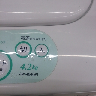 2011年製 東芝 4.2kg 洗濯機 AW-404 糸くずネットなし 1017-01 − 福岡県
