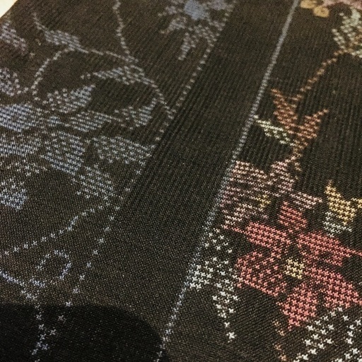 和装 4点セット(赤) 道行(絹) ベルベットショール 帯留 手袋