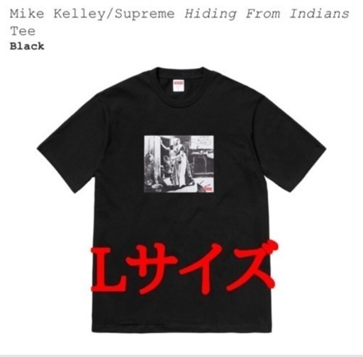 シュプリーム   Tシャツ 確実本物 Lサイズ supreme Hiding From Indians Tee