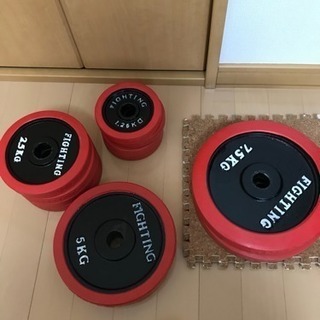 トレーニングベンチ、バーベル50kg