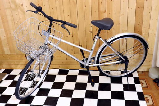 通勤、通学、お買い物用に便利なシティサイクル・ママチャリ２６インチ 自転車