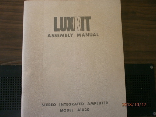 LUX 真空管ﾌﾟﾘﾒｲﾝｱﾝﾌﾟ　A1020 6RA8PP  完動品