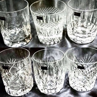 ☆未使用品☆ HOYAクリスタル オンザロックグラス 6客セット 木箱入