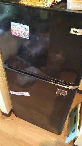 2ドア冷凍冷蔵庫☆106L ブラック
