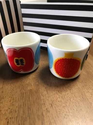 【お取引完了】新品マリメッコ湯呑みと鍋敷き