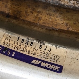 WORKホイール 19インチ 最終値下げ