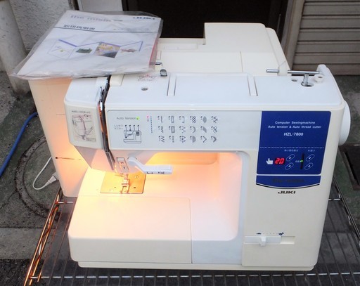 ☆ジューキ JUKI Computer Sewingmachine HZL-7800 ザ・ミシン コンピューターミシン◆便利機能満載②